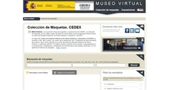 Desktop Screenshot of museovirtual.cedex.es