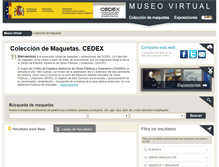 Tablet Screenshot of museovirtual.cedex.es