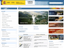 Tablet Screenshot of cedex.es