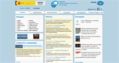 Desktop Screenshot of hispagua.cedex.es