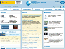 Tablet Screenshot of hispagua.cedex.es